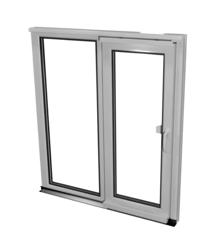 Vinyl sliding patio door of the type Royal Windoor installs